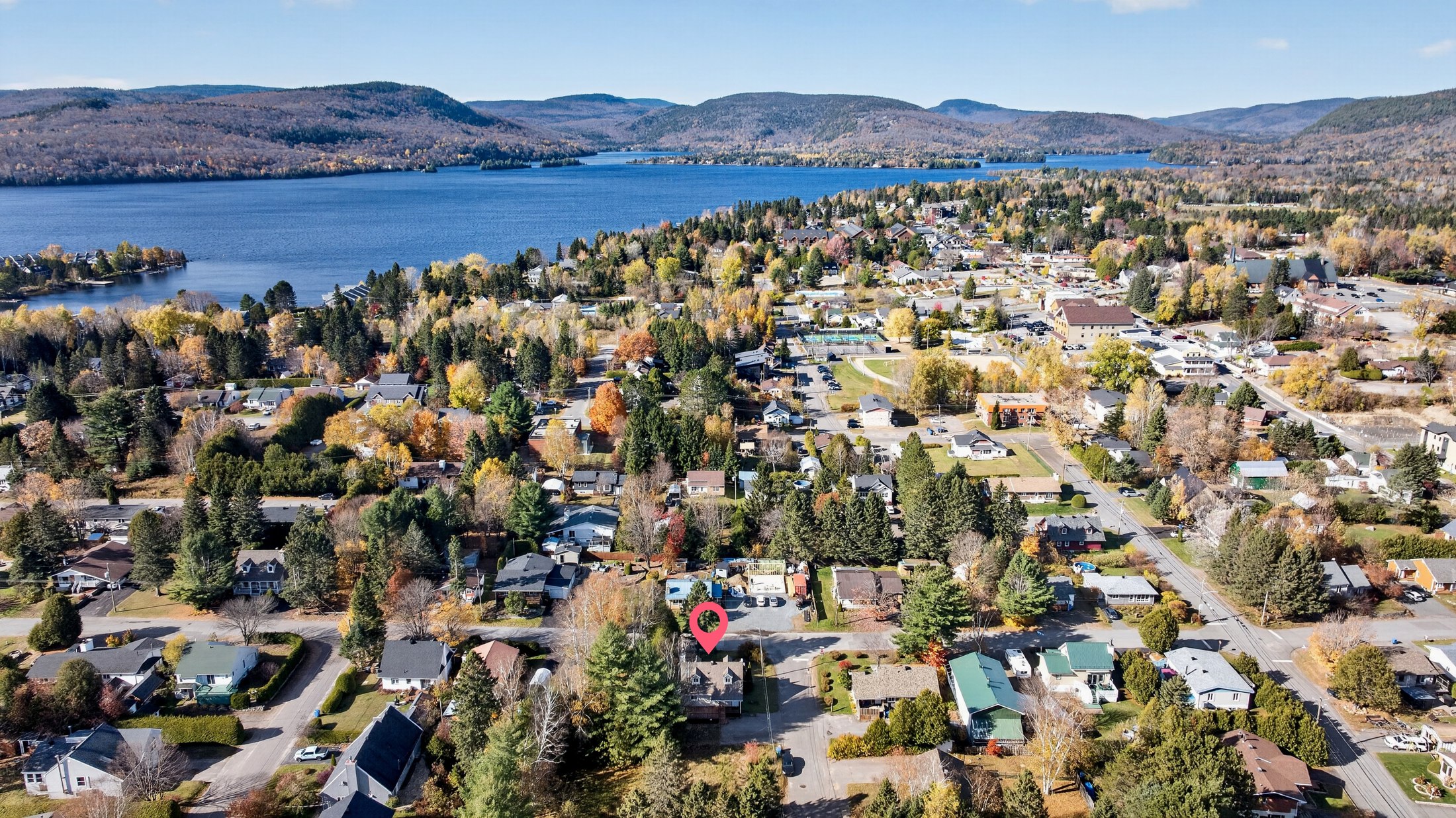Village and surrounding landscape